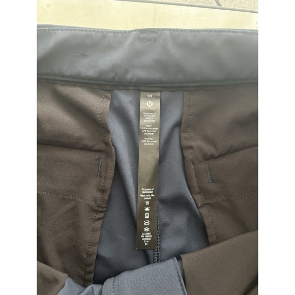 Lululemon Men's 33 Warpstreme Pants Navy Blue Classic Commission ABC - Picture 5 of 6